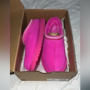 UGG Tasman Slippers in Carnation Pink Size 8- NEW WITH BOX/NEVER WORN